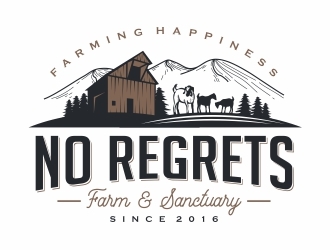 No Regrets Farm & Sanctuary logo design by Eko_Kurniawan
