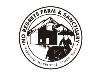 No Regrets Farm & Sanctuary logo design by irfan1207