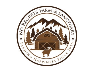 No Regrets Farm & Sanctuary logo design by J0s3Ph
