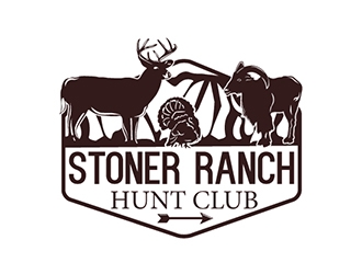 Stoner Ranch Hunt Club logo design by logoguy