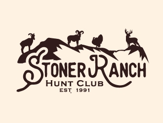 Stoner Ranch Hunt Club logo design by J0s3Ph