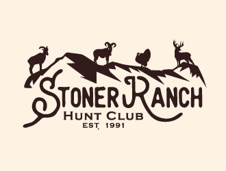 Stoner Ranch Hunt Club logo design by J0s3Ph