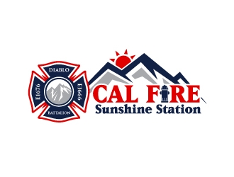 CAL FIRE Sunshine Station logo design by mattlyn