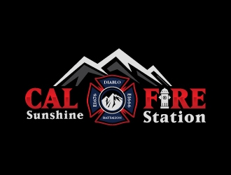 CAL FIRE Sunshine Station logo design by mattlyn