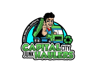Capital city Junk Haulers logo design by ghostart