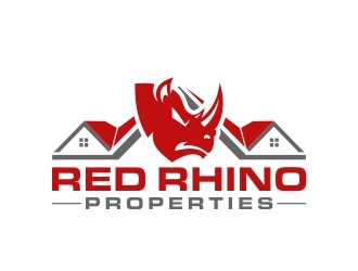 Red Rhino Properties logo design by dibyo