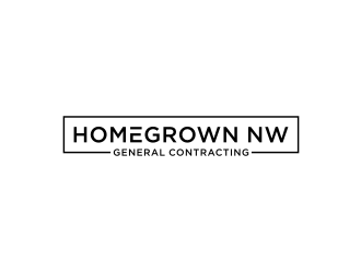 Homegrown NW General Contracting  logo design by johana
