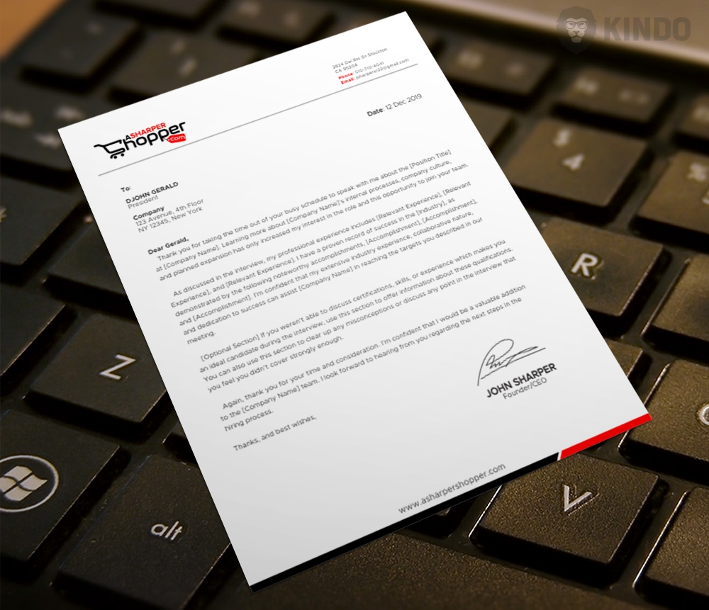 Asharpershopper.com  logo design by Kindo