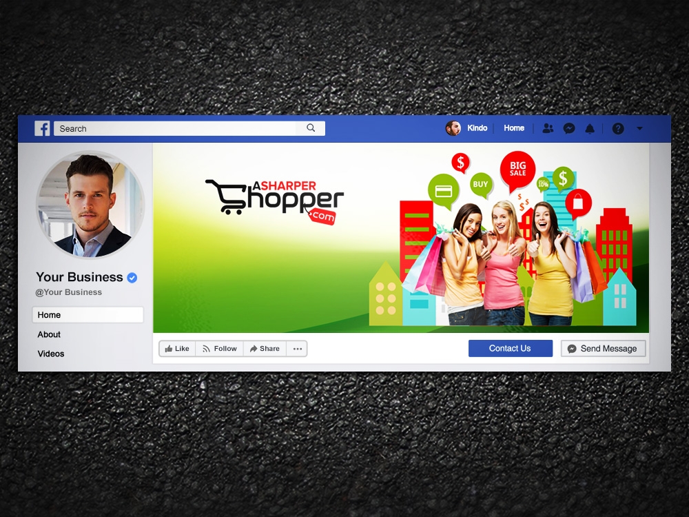 Asharpershopper.com  logo design by Kindo