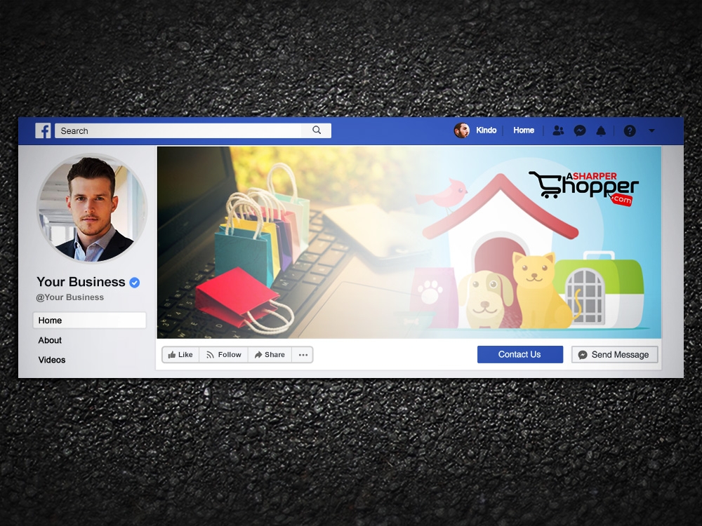 Asharpershopper.com  logo design by Kindo