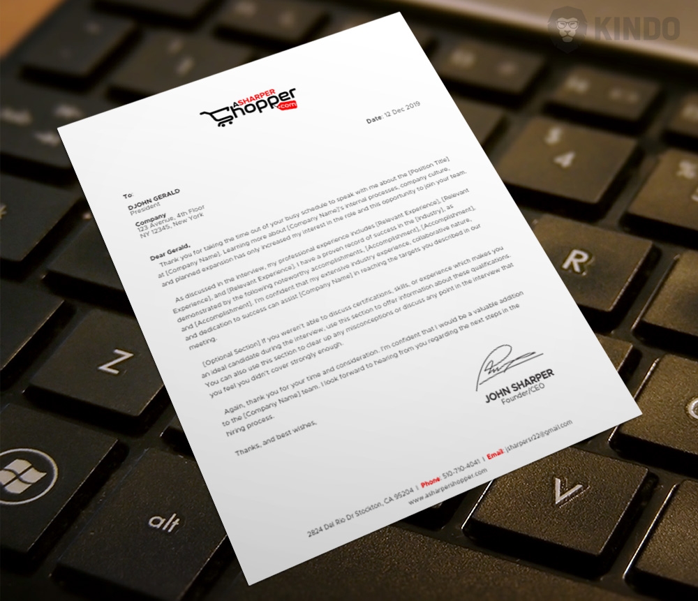 Asharpershopper.com  logo design by Kindo