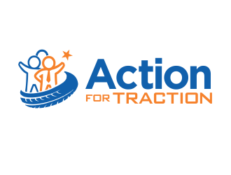 Action for Traction  logo design by YONK