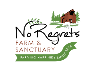 No Regrets Farm & Sanctuary logo design by BeDesign