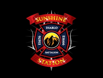 CAL FIRE Sunshine Station logo design by mattlyn