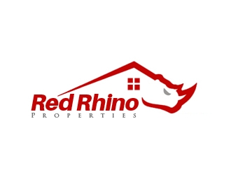 Red Rhino Properties logo design by nikkl