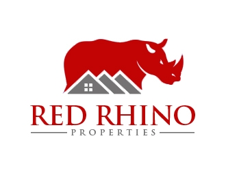 Red Rhino Properties logo design by nikkl