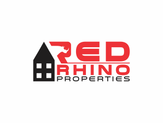 Red Rhino Properties logo design by perspective