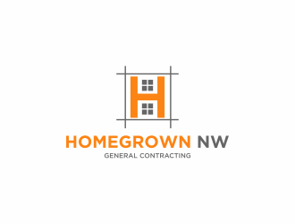 Homegrown NW General Contracting  logo design by luckyprasetyo