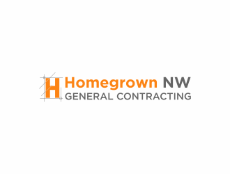 Homegrown NW General Contracting  logo design by luckyprasetyo