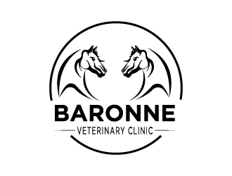 Baronne Veterinary Clinic logo design by twomindz