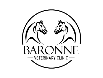 Baronne Veterinary Clinic logo design by twomindz