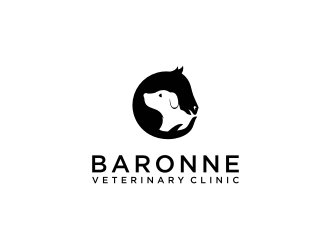 Baronne Veterinary Clinic logo design by uptogood