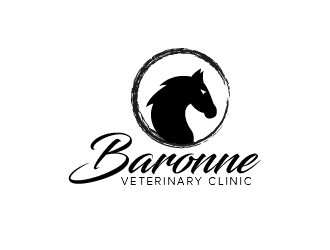 Baronne Veterinary Clinic logo design by czars