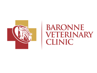 Baronne Veterinary Clinic logo design by YONK