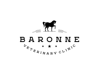 Baronne Veterinary Clinic logo design by DiDdzin