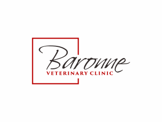 Baronne Veterinary Clinic logo design by checx