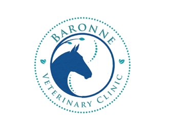 Baronne Veterinary Clinic logo design by nikkl