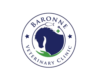 Baronne Veterinary Clinic logo design by nikkl