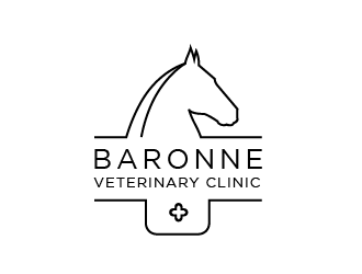 Baronne Veterinary Clinic logo design by SOLARFLARE