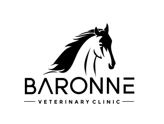 Baronne Veterinary Clinic logo design by aldesign