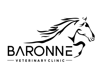 Baronne Veterinary Clinic logo design by aldesign