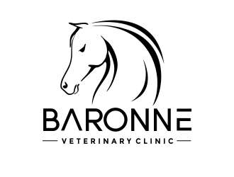 Baronne Veterinary Clinic logo design by aldesign
