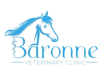 Baronne Veterinary Clinic logo design by Suvendu