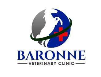 Baronne Veterinary Clinic logo design by nikkl