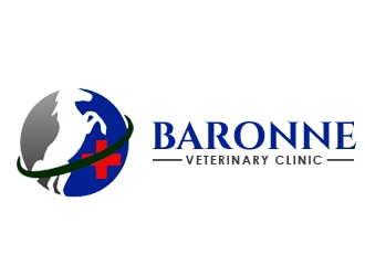 Baronne Veterinary Clinic logo design by nikkl
