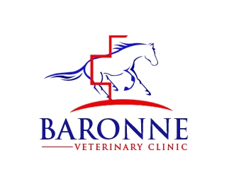 Baronne Veterinary Clinic logo design by nikkl