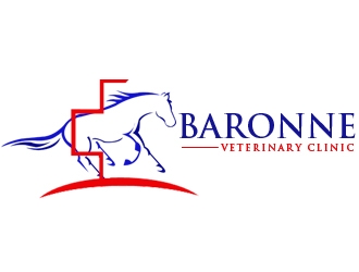 Baronne Veterinary Clinic logo design by nikkl