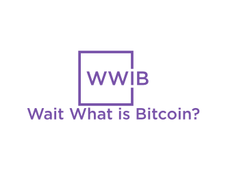 Wait What is Bitcoin logo design by logitec