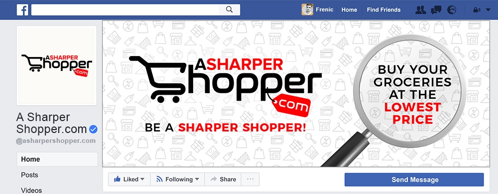 Asharpershopper.com  logo design by Frenic