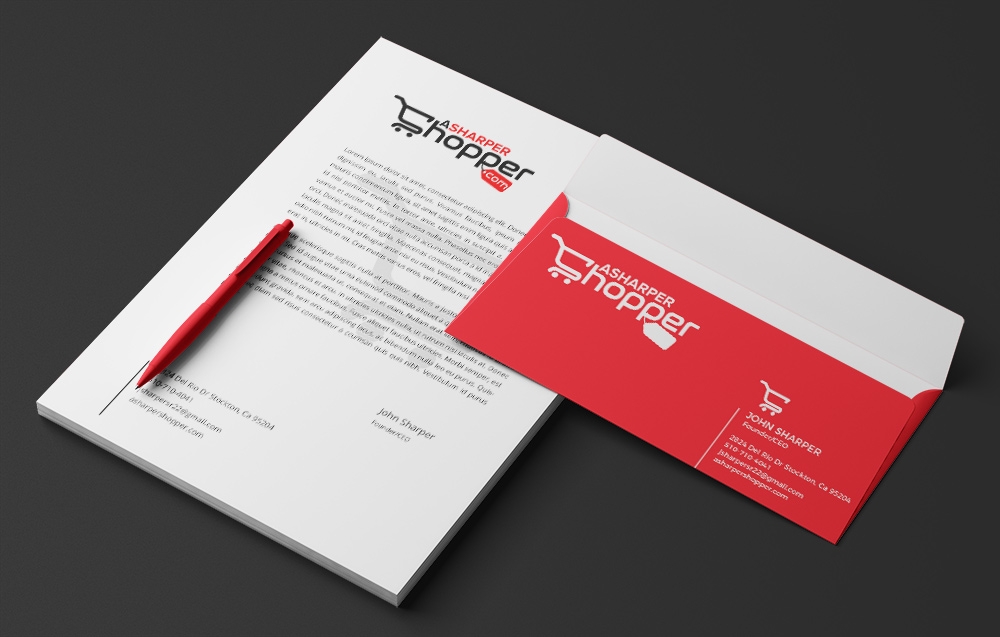 Asharpershopper.com  logo design by Frenic