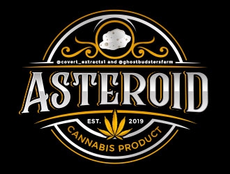 Asteroid logo design by Benok