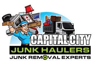 Capital city Junk Haulers logo design by invento