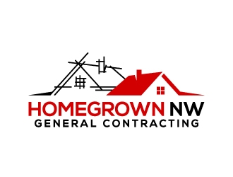 Homegrown NW General Contracting  logo design by LogOExperT