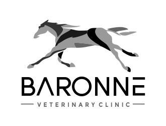 Baronne Veterinary Clinic logo design by aldesign