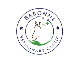 Baronne Veterinary Clinic logo design by nikkl