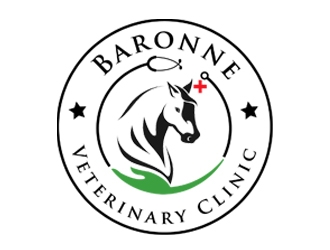 Baronne Veterinary Clinic logo design by nikkl